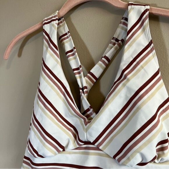 ✨ FP Movement Gidget Sports Bra Ivory Combo Striped Medium - Picture 4 of 9